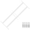vidaXL Sicherheitsgitter f&uuml;r Fenster mit 2 Querstangen 43-74 cm