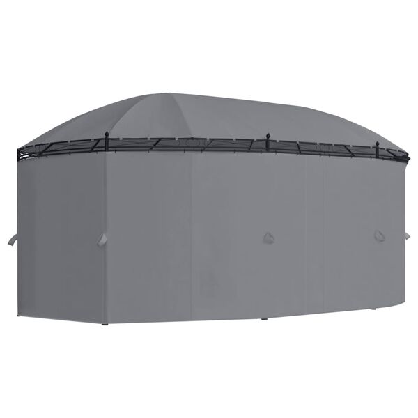 vidaXL Pavillon mit Vorhängen 520x349x255 cm Anthrazit