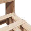 vidaXL Massivholzbett mit Regal ohne Matratze 120x190 cm Massivholz