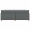 vidaXL Bettrahmen mit Matratze Dunkelgrau 180 x 200 cm Stoff