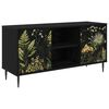 vidaXL TV-Schrank RHENEN 102 x 33 x 51 cm Schwarz Eichen-Optik