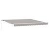 vidaXL Markise Hellgrau 400 x 350 x 165 cm Polyester und Metall