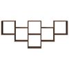 vidaXL Wandregal Braun Eichen-Optik 159x18x66 cm Holzwerkstoff