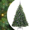 vidaXL K&uuml;nstlicher Weihnachtsbaum mit 300 LEDs Gr&uuml;n 180 cm PE und PVC