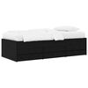 vidaXL Bettgestell mit Stauraum Schwarze Eiche 80 x 200 cm