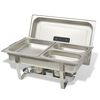 vidaXL Chafing Dish Set 3-tlg. Edelstahl