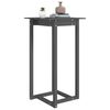 vidaXL Bartisch Grau 60x60x110 cm Massivholz Kiefer