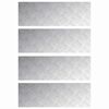 vidaXL Treppe Tritt Rechtwinklig 4 pcs Silber 90 x 30 cm Aluminium