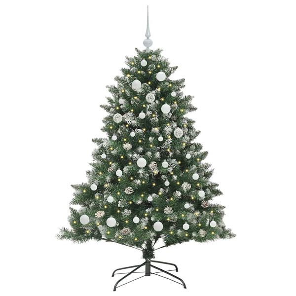 vidaXL K&uuml;nstlicher Weihnachtsbaum mit 150 LEDs mit St&auml;nder Gr&uuml;n 150 cm