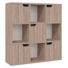 vidaXL B&uuml;cherregal Grau Sonoma-Eiche 88,5x27,5x88 cm Holzwerkstoff