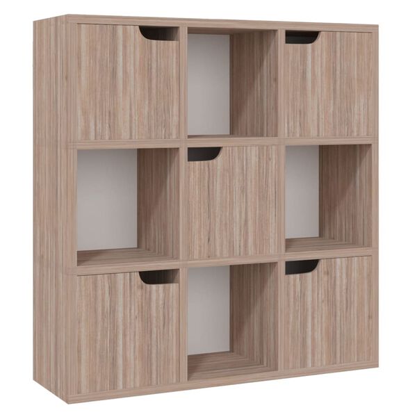 vidaXL B&uuml;cherregal Grau Sonoma-Eiche 88,5x27,5x88 cm Holzwerkstoff