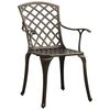 vidaXL 3-tlg. Bistro-Set Bronzen Aluminiumguss