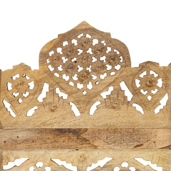 vidaXL 4-tlg. Raumteiler Handgeschnitzt 160×165 cm Mango Massivholz