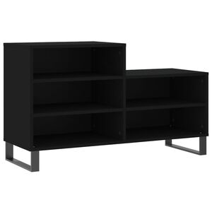 vidaXL Schuhregal Schwarz 102x36x60 cm Holzwerkstoff