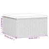 vidaXL 7-tlg. Garten-Lounge-Set mit Kissen Grau Poly Rattan