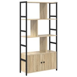 vidaXL B&uuml;cherregal Sonoma-Eiche 80 x 30 x 155,5 cm Holzwerkstoff