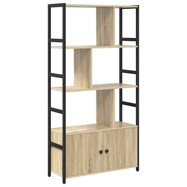 vidaXL B&uuml;cherregal Sonoma-Eiche 80 x 30 x 155,5 cm Holzwerkstoff