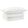 vidaXL Bettdecke und Kissen Set 2 stk. 137x200 cm 4 Jahreszeiten Wolle