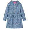 vidaXL Kinderkleid mit Langen &Auml;rmeln Petrolblau 116