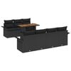 vidaXL Garten-Sofa-Set 8 stk. Schwarz 100 x 55 x 73 cm