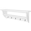 vidaXL Garderobe MDF Wei&szlig; Barocker Stil