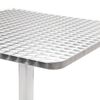 vidaXL Gartentisch Silbern 60x60x70 cm Aluminium