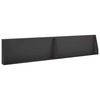 vidaXL St&uuml;tzmauer 2 Stk. 100 x 12 x 30 cm Stahl Schwarz