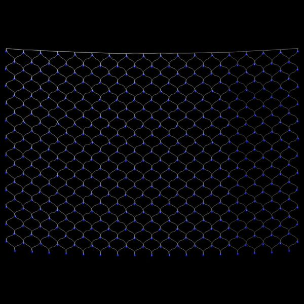 vidaXL LED-Lichternetz Blau 3x3 m 306 LEDs Indoor Outdoor