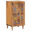 vidaXL Sideboard mit Speicher Natur 40 x 33,5 x 75 cm Massivholz Mango