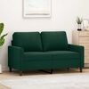 vidaXL 2-Sitzer-Sofa Dunkelgr&uuml;n 120 cm Samt