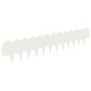 vidaXL Raseneinfassung 30 pcs 103 x 20 cm Stahl Wei&szlig;