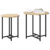 vidaXL Beistelltisch-Set 2 pcs Sonoma Eiche und Schwarz