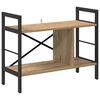 vidaXL B&uuml;cherregal 3 Ebenen 75 x 30 x 58,5 cm Holzwerkstoff