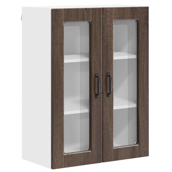 vidaXL K&uuml;chenschrank Braun Eichen-Optik 60 x 31 x 80 cm Holzwerkstoff