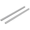 vidaXL Gewindestangen 2 stk. Silber M6 x 120 mm Metall