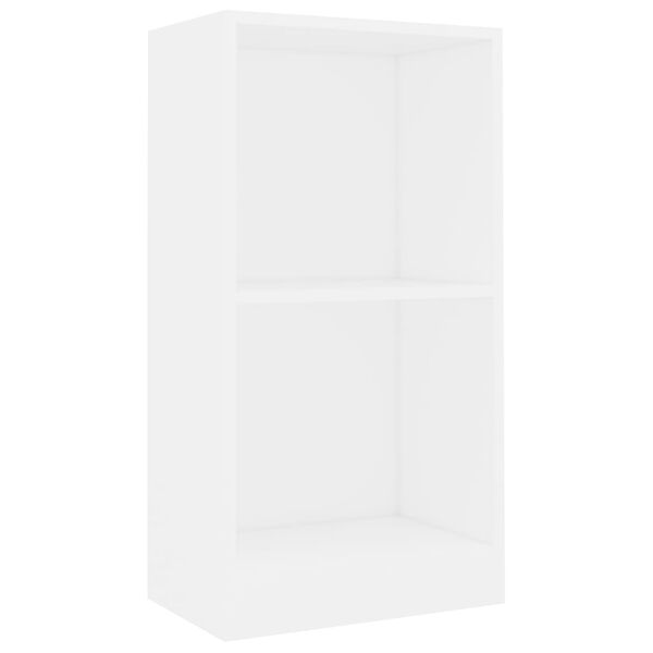 vidaXL Bücherregal Weiß 40x24x75 cm Holzwerkstoff