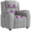 vidaXL Massagesessel Wolkengrau Stoff