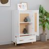 vidaXL Highboard Wei&szlig; 70x31x115 cm Holzwerkstoff
