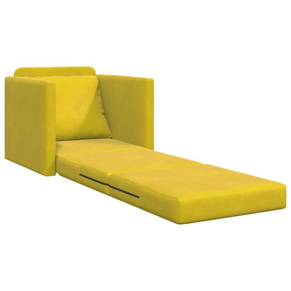 vidaXL Schlafsofa Dunkelgelb 74 x 77 x 81 cm Samt