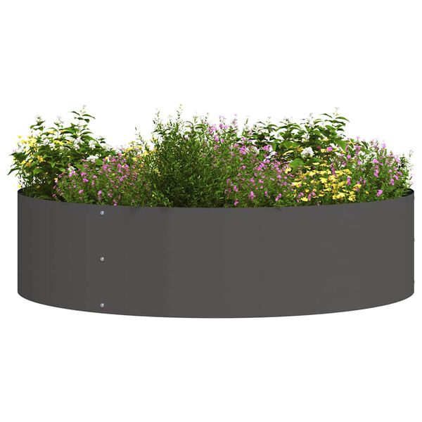 vidaXL Garten-Pflanzgefäß 5 pcs Schwarz 80 x 80 x 20 cm