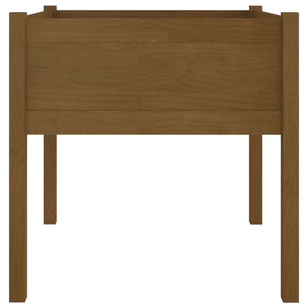 vidaXL Pflanzk&uuml;bel Honigbraun 70x70x70 cm Massivholz Kiefer