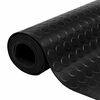 vidaXL Bodenbelag Schwarz 1 x 5 m Gummi