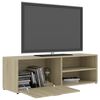 vidaXL TV-Schrank Sonoma-Eiche 120x34x37 cm Holzwerkstoff