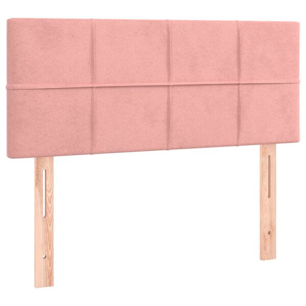 vidaXL Kopfteil Rosa 80x5x78/88 cm Samt