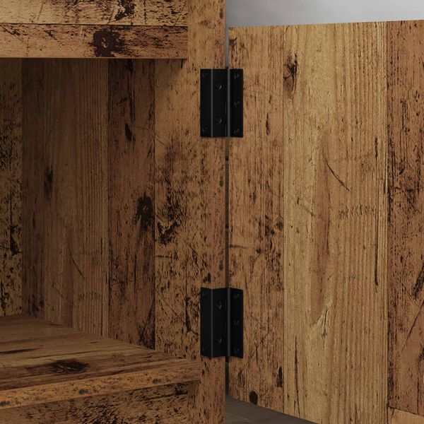 vidaXL Scharnier 2 pcs Schwarz 38 x 17 x 60 mm Eisen