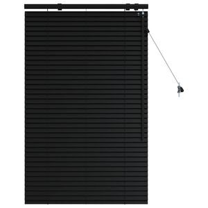 vidaXL Venezianische Jalousie Schwarz 70 x 130 cm 35 mm
