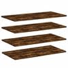 vidaXL Wandregale 4 Stk. R&auml;uchereiche 80x40x1,5 cm Holzwerkstoff