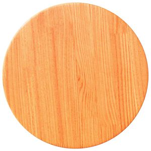 vidaXL Tischplatte Rund Wachsbraun &Oslash;30x2,5 cm Massivholz Kiefer