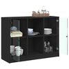vidaXL Sideboard Schwarz 102x37x75,5 cm Holzwerkstoff