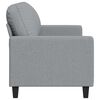 vidaXL 3-Sitzer-Sofa Hellgrau 180 cm Stoff